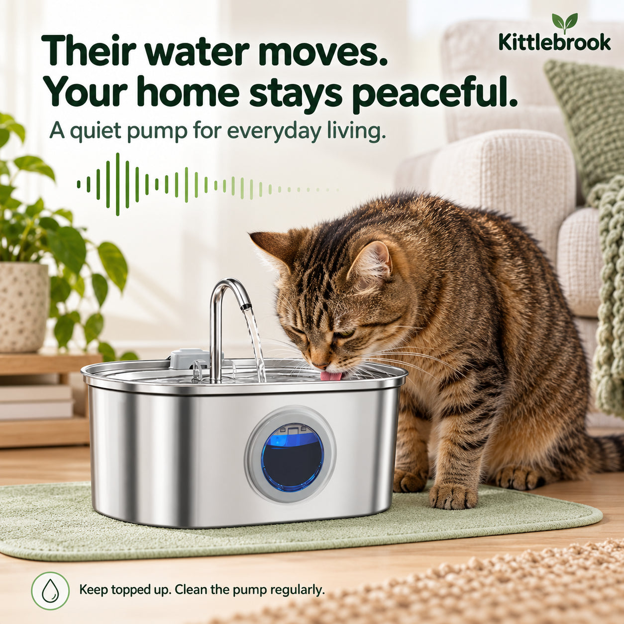 Quiet water for peaceful homes